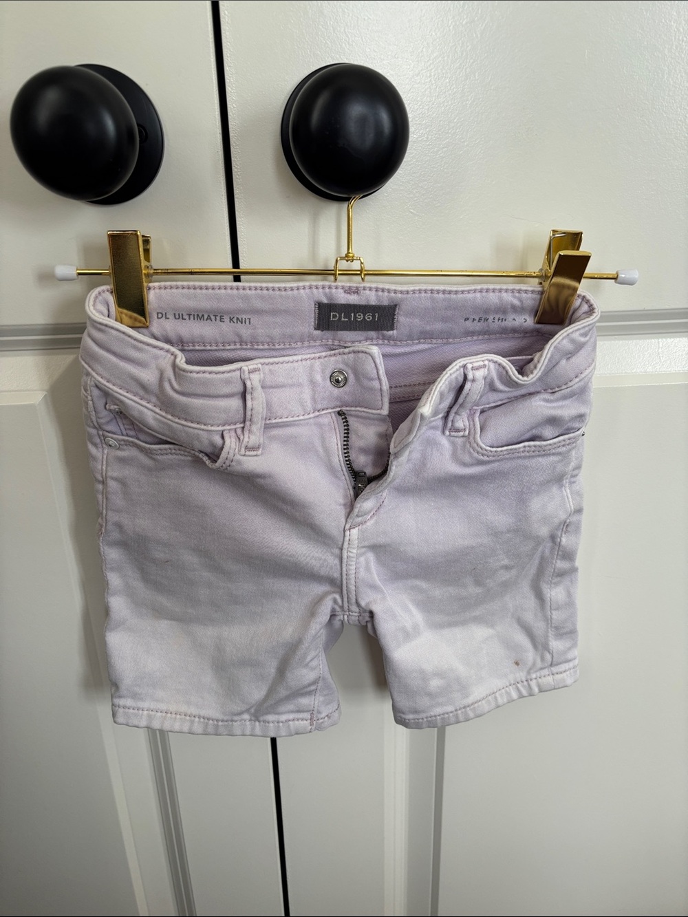 DL1961 Lavender Knit Denim Kids Shorts